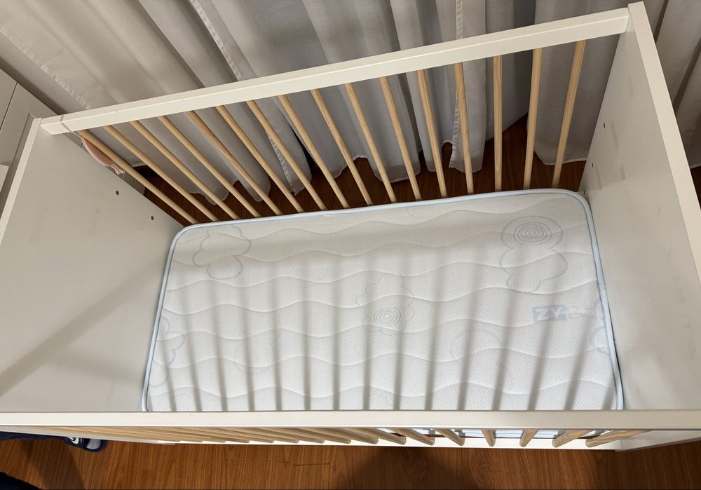 Cana berço zippy com colchão