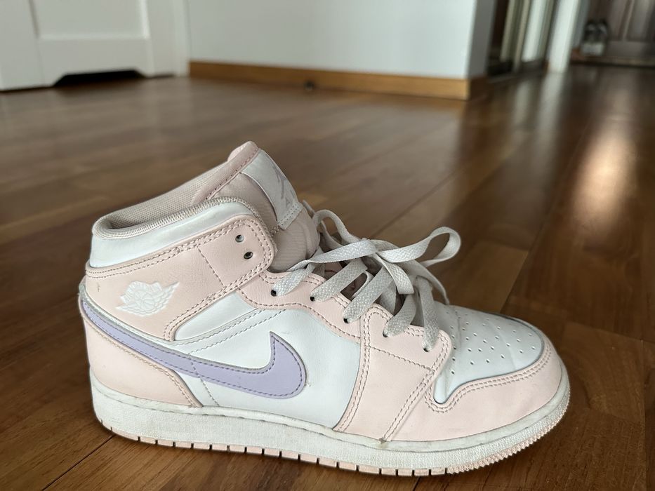 Buty Air Jordan 1 Mid (GS) Różowe