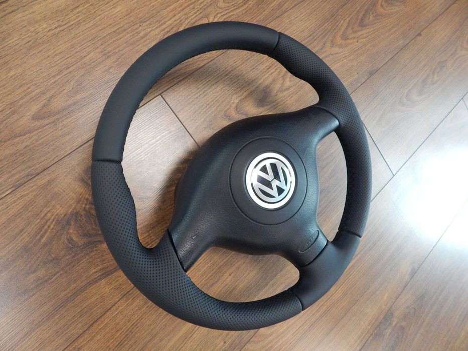 Kierownica + poduszka VW Golf IV Passat B5 Bora nowa skóra