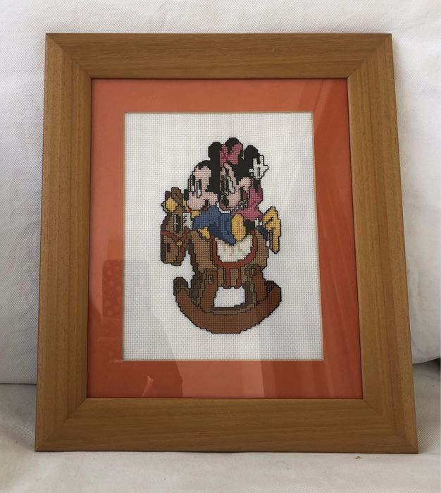 Quadros ponto cruz pinoquio mickey Minnie bamby donald
