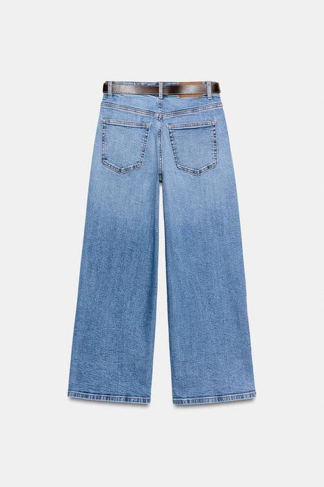 Jeans Z1975 Culotte Cintura Subida com Cinto (Novas N.42)