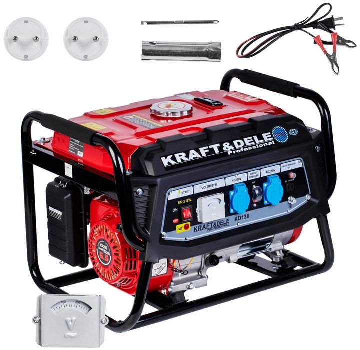 Agregat Prądotwórczy 1-Fazowy 3000W Generator Prądu 230V