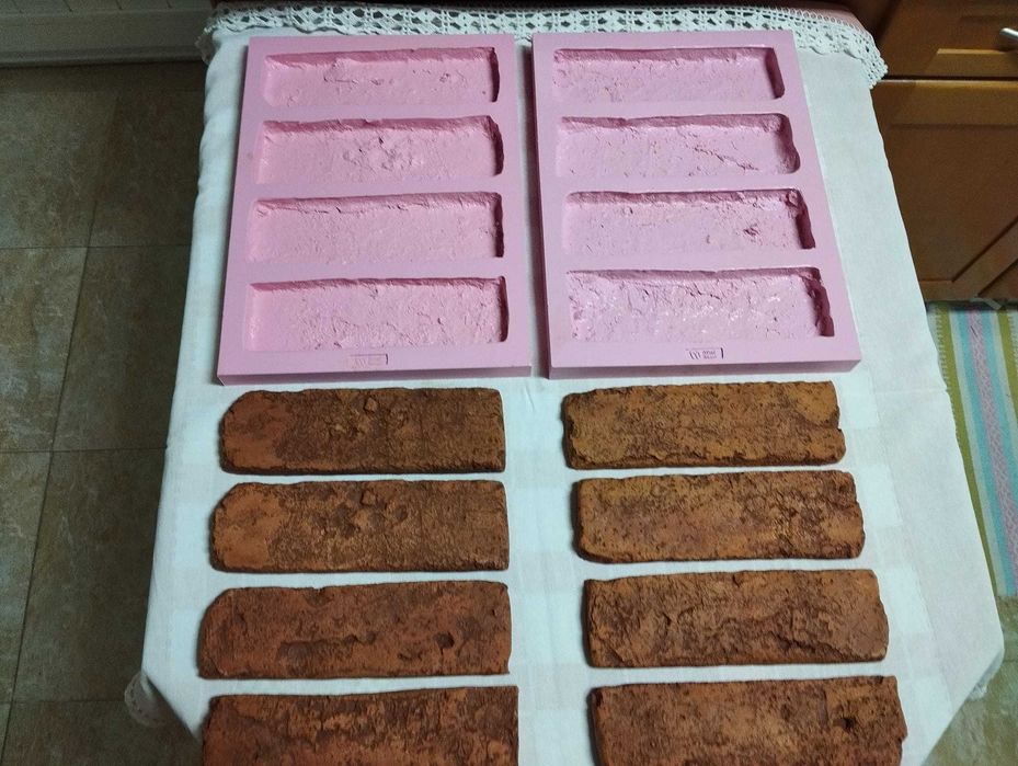 Revestimento 3d 2 Moldes Tijolo Burro