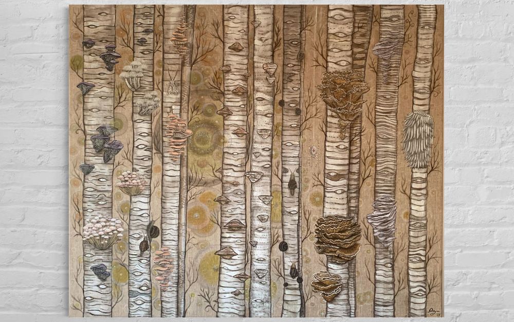 Obraz olejny ,,Las” 120x100cm