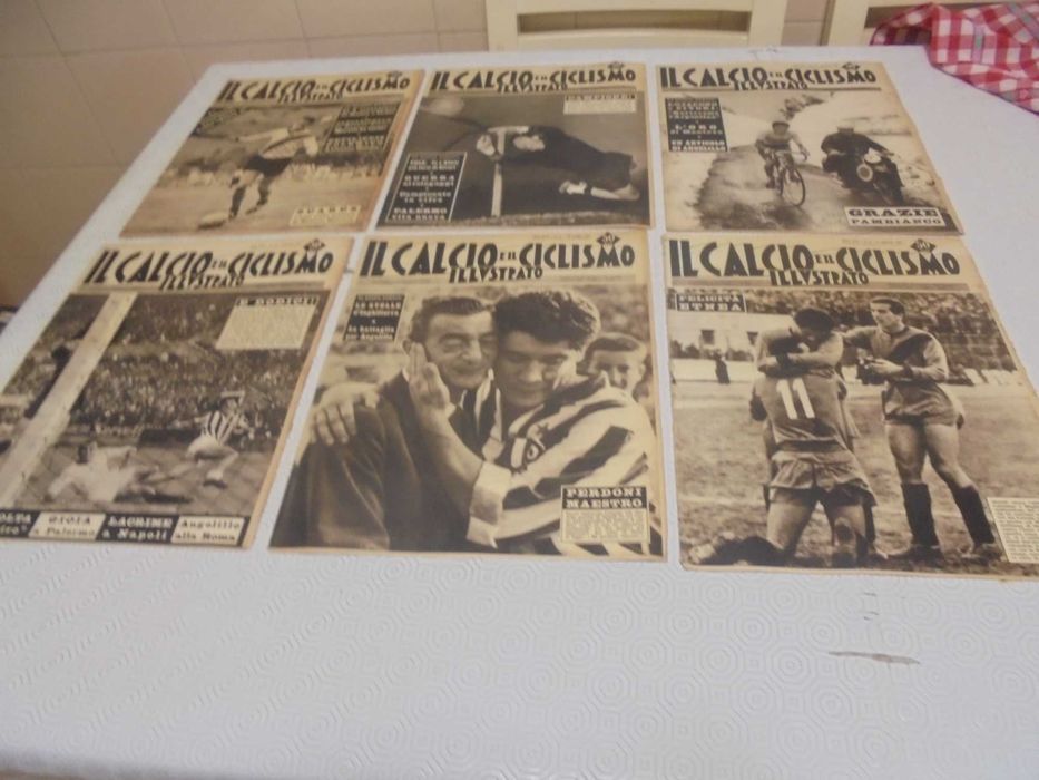 Jornais Italianos de desporto Il Calcio e il Ciclismo Illustrato