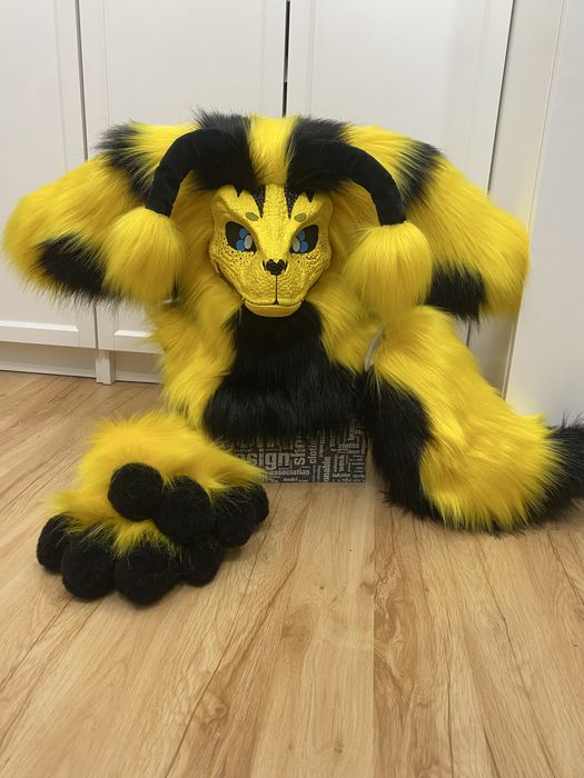 Dino mask fursuit furry