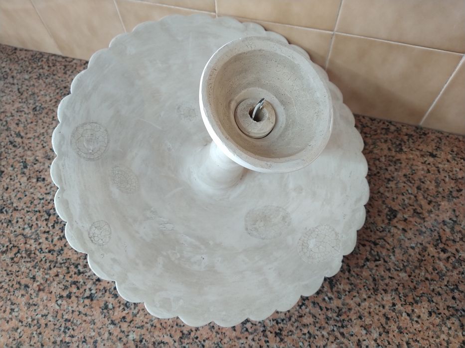 Candeeiro em gesso antigo vintage casa quarto apartamento vivenda escritório gabinete cozinha.