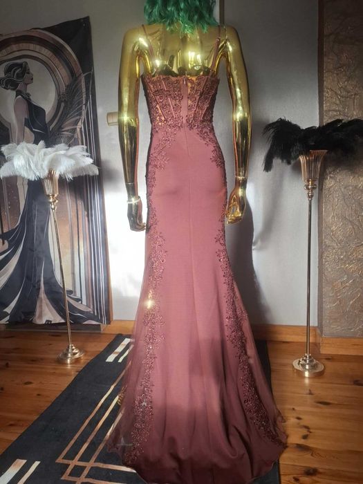 Suknia wieczorowa Boda Chocolate R36. Polski producent!