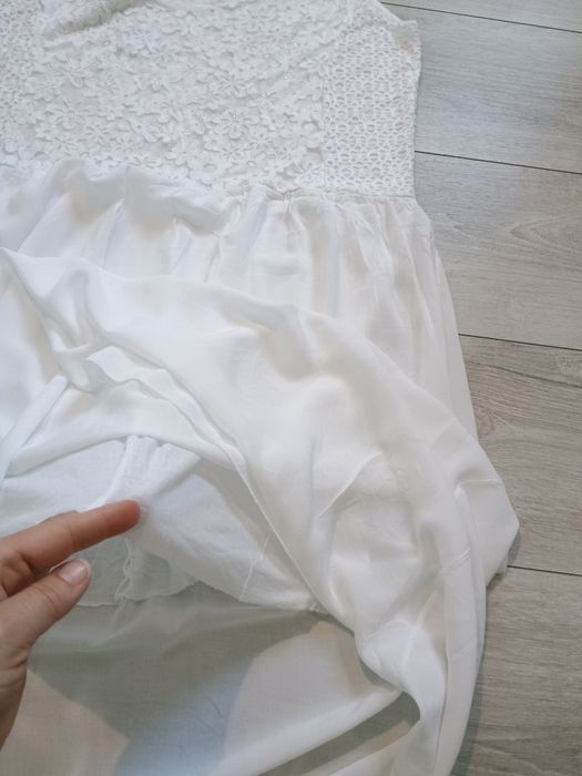 Sukienka letnia biała L/XL Boho q