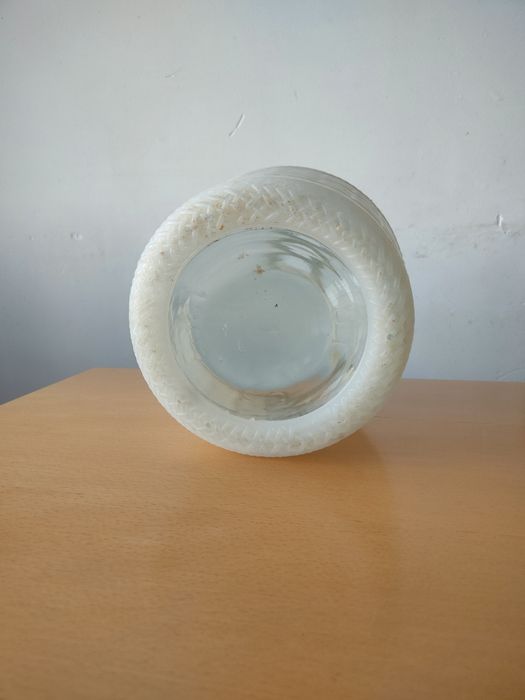 Conjunto de garrafões de vidro vintage.