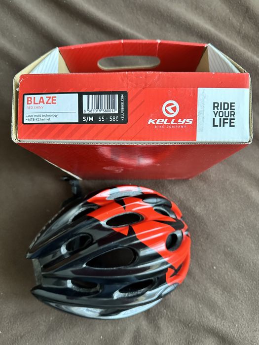 Велошолом KELLYS BLAZE 018 RED (розмір S/M 55-58 см)