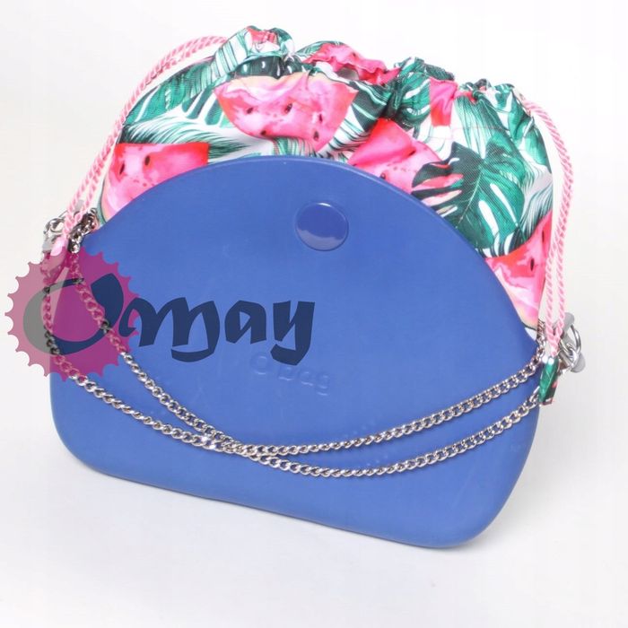 Różowy organizer OBAG MOON LIGHT worek arbuzy 2 kieszenie komin OMAY