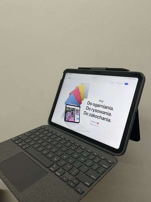 Apple Ipad a16 jak nowy, bogaty zestaw