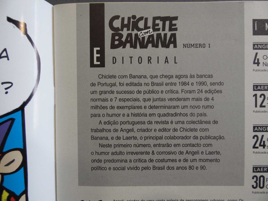 Revista Chiclete com Banana, Portugal N 1