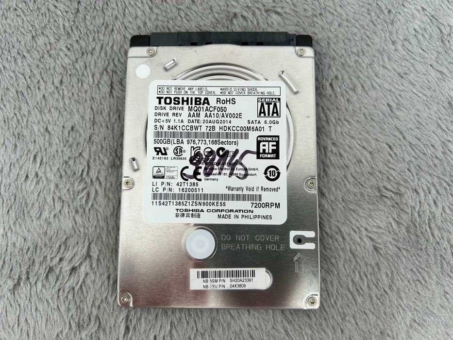 Hdd 500 GB SATA Toshiba 7200 obr