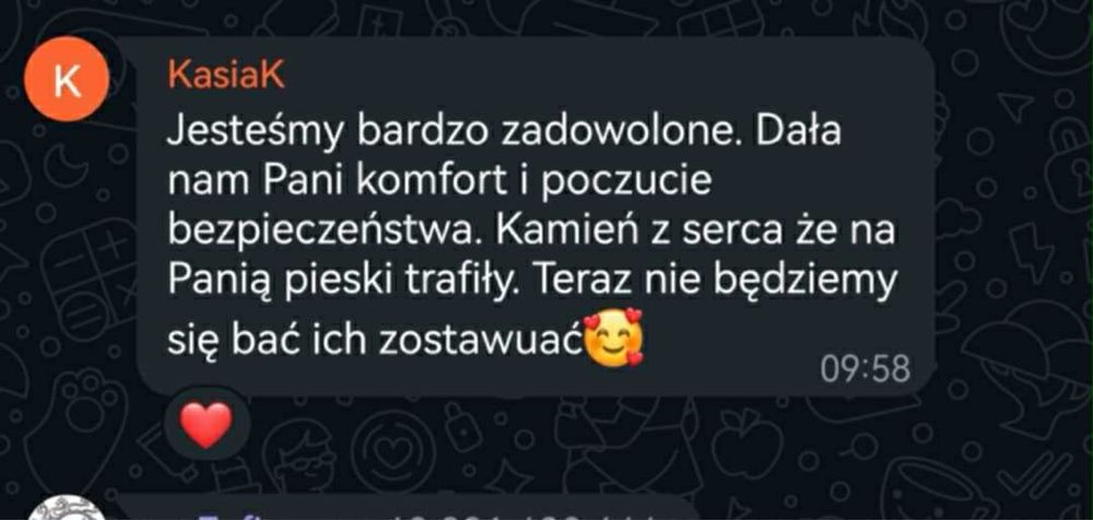 Opiekunka/niania/petsitter do zwierząt