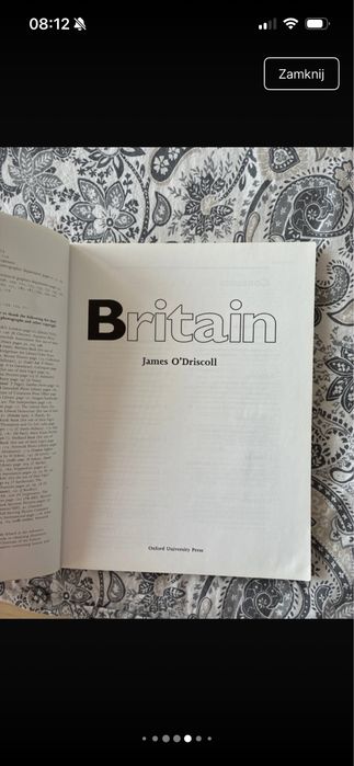 Książka „Britain” by James O’Driscoll, Oxford University Press