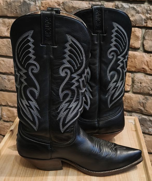 Kowbojki SANCHO skóra cowboy boots 44