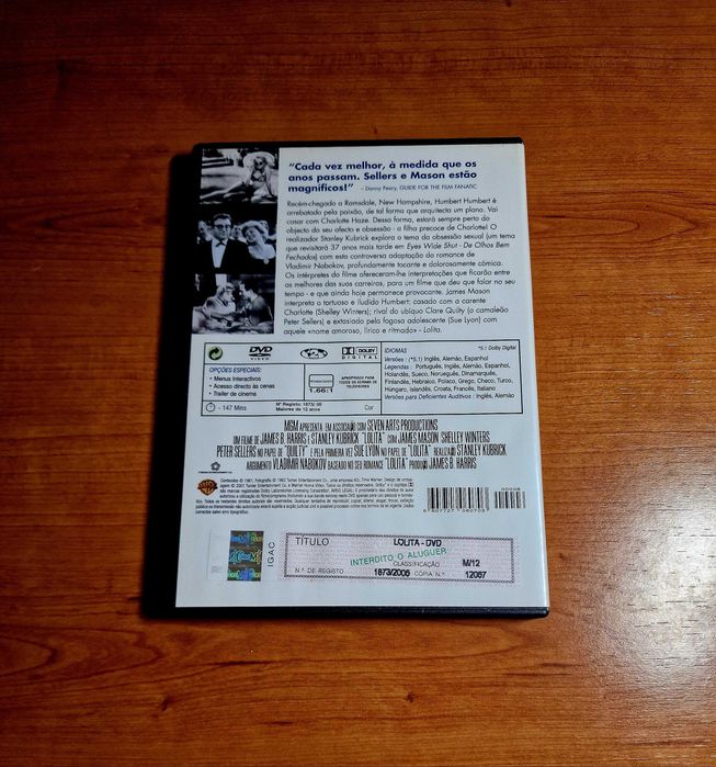 LOLITA (Stanley Kubrick) O Original 1962 Peter Sellers/Shelley Winters