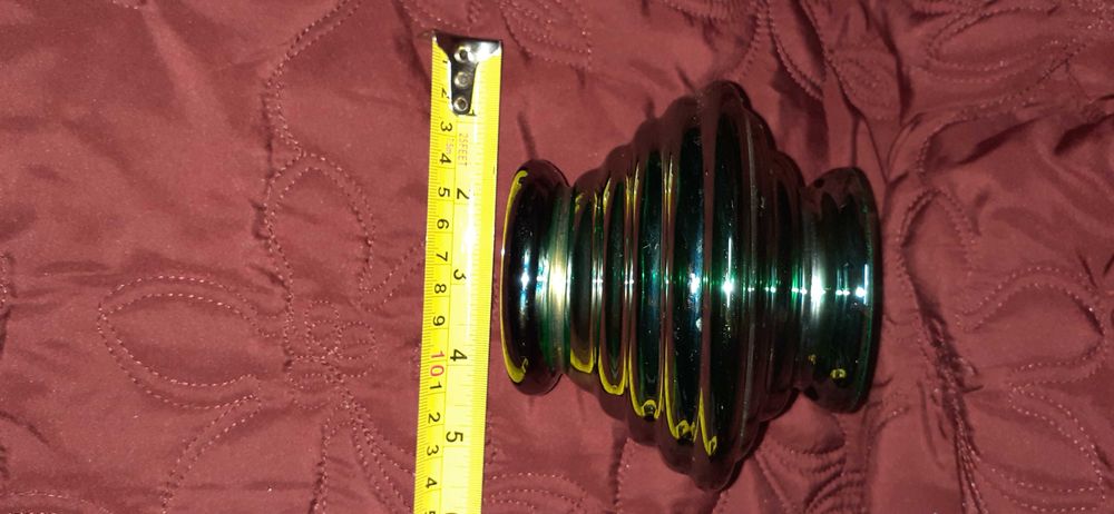 Jarra Verde Antiga Casca de Cebola