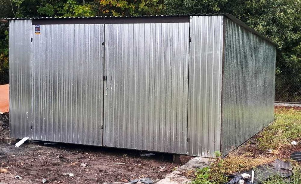 Garaż blaszany 4x6 ocynk blaszak