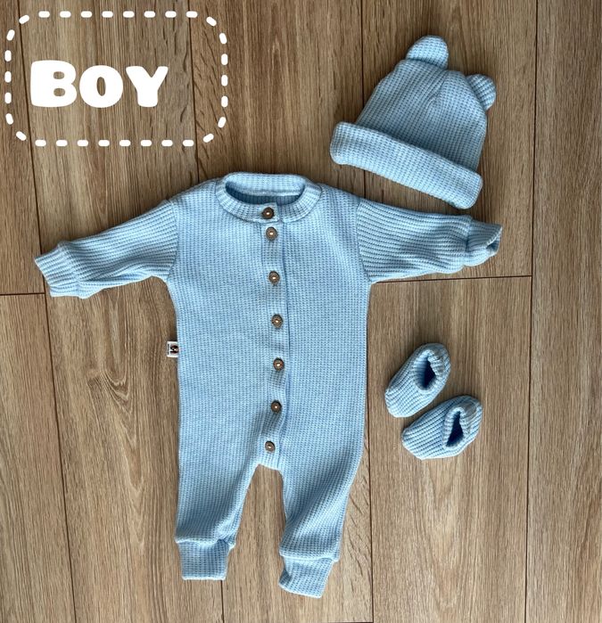 Ромпер, з пінетками та шапочкою