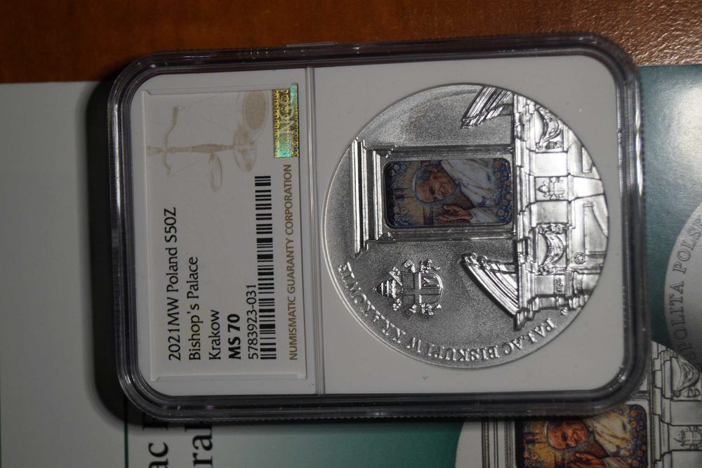50 zł Pałac Biskupi w Krakowie 2021 r. NGC MS70