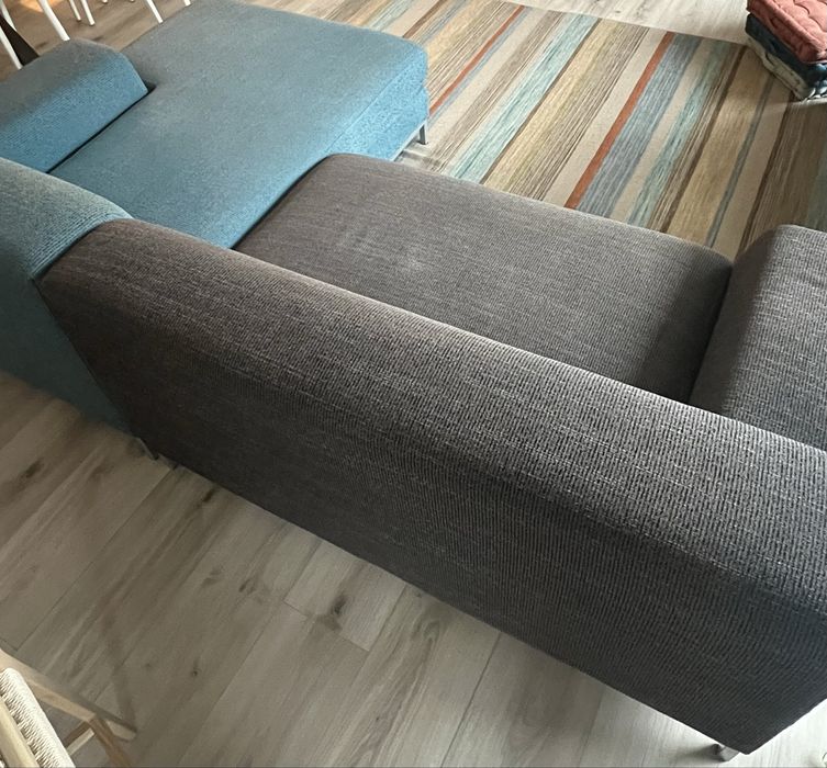Sofá Ikea com chaise long 3 a 4 lugares