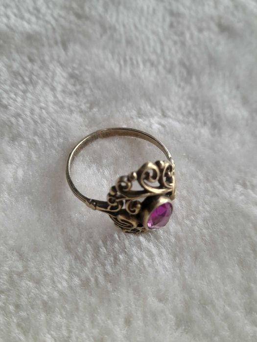 Pierścionek srebrny przedwojenny