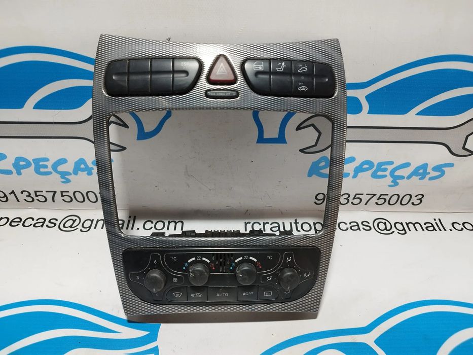 CONSOLA PAINEL CENTRAL FRENTE FRONTAL A/C 4 PISCAS DTC TRANCAR PORTAS