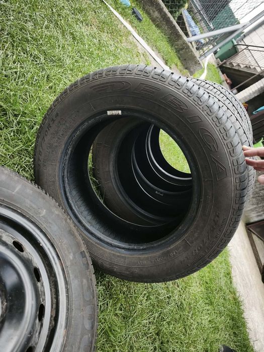 4 opony Dębica Passio + zapasowa na feldze stalowej Pirelli r  14