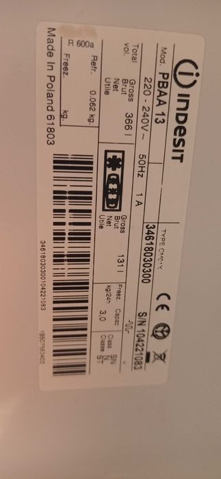 Plastikowa zaślepka żarówki do lodówki Indesit PBAA 13