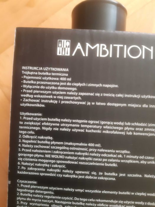 butelka termiczna AMBITION nowa !!