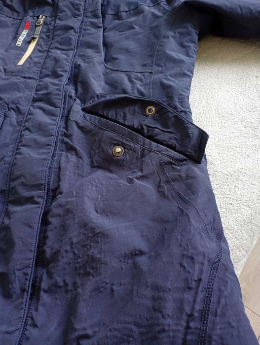 Damska wodoodporna kurtka Didriksons Parka - rozmiar 36 (S), granatowa