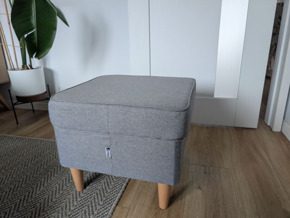 Szary puf mebel Łódź