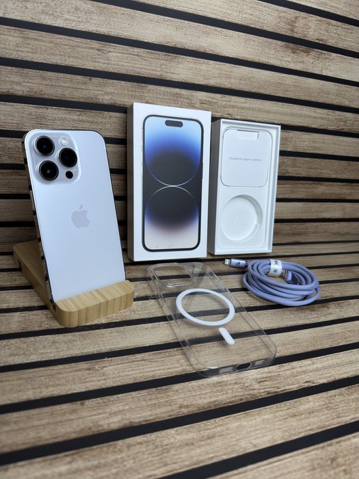 iPhone 14 Pro/Silver/90%/Rewewlcyjny Stan/Pełen Zestaw