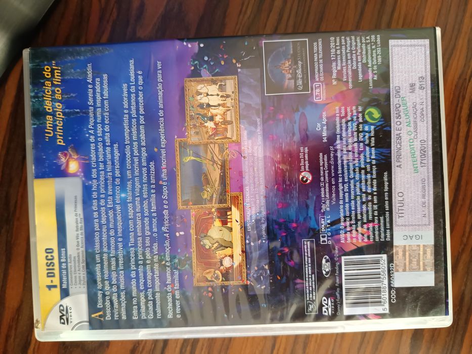 DVD Disney a princesa e o sapo