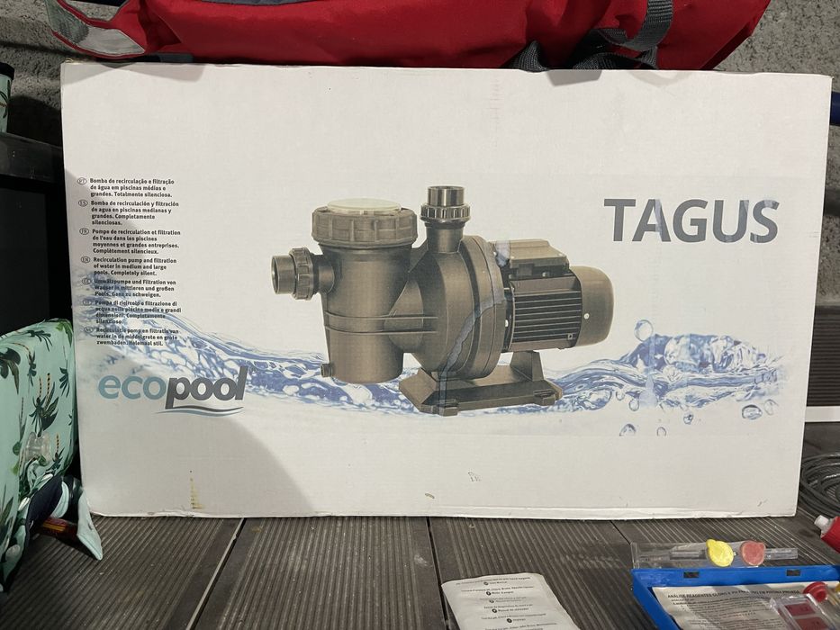 Bomba ES Tagus 1 cavalo nova para piscina