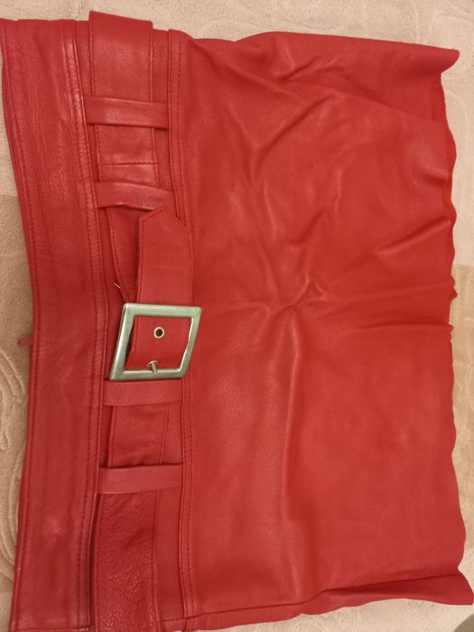 Юбка натуральная кожа б/у в отличном состоянии