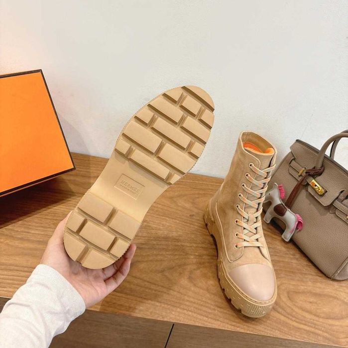 Botki Hermes 40 beż