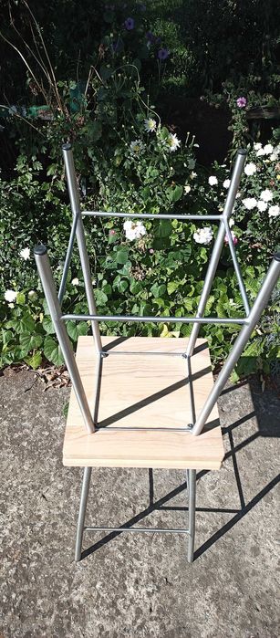 Стул кухонный/ стілець кухонний, нержавеющая сталь, стиль лофт