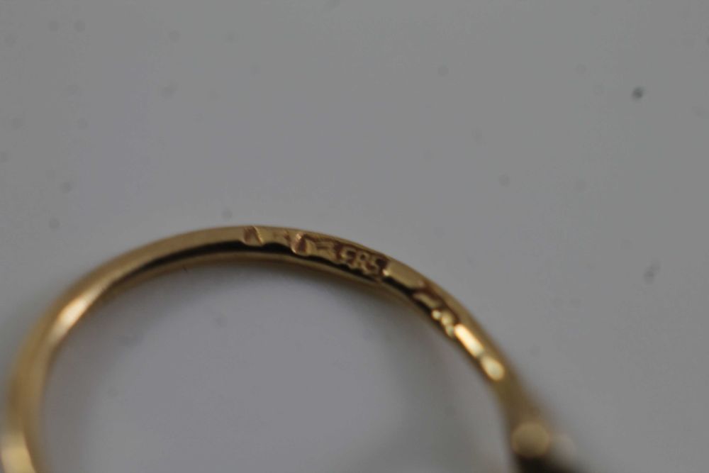 Piękne złote kolczyki pr.585 14K