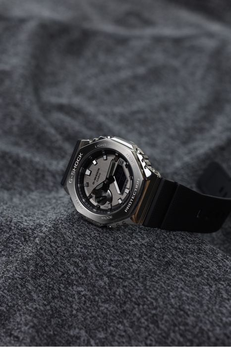 Годинник Casio G-Shock GM-2100-1A NEW ORIGINAL  , оригінал Гарнтія часы мужские оригинал спорт Військовий Годинник