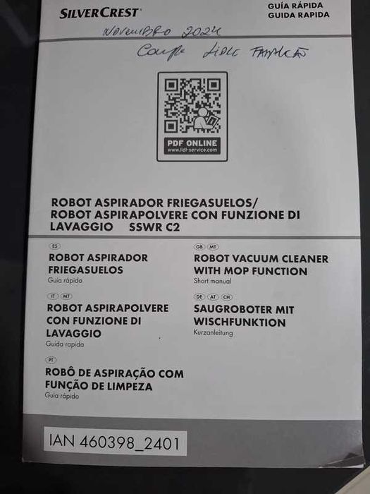 Aspirador Robot da Silvercrest