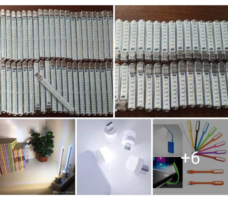 Лампа світлодіодна для повербанка 24 LED USB Холодне світло