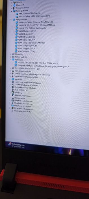 Laptop gamingowy ASUS ROG STRIX/RTX 3050 RYZEN 7