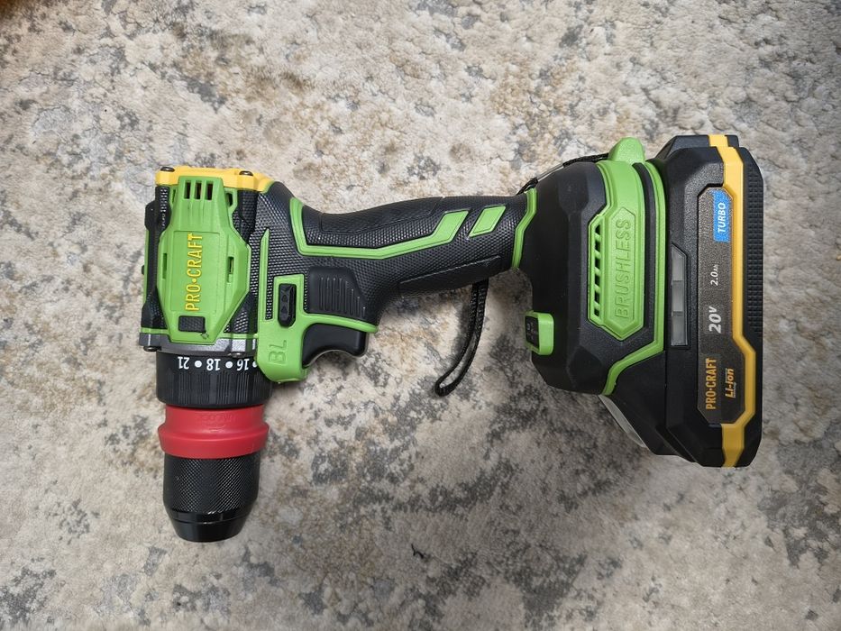 Шуруповерт Procraft PA18Pro DFR (з 1 АКБ 2Аг)