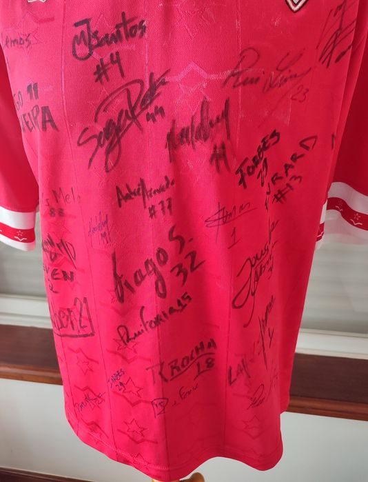 Camisola S. C. Salgueiros autografada - Plantel 2016/2017