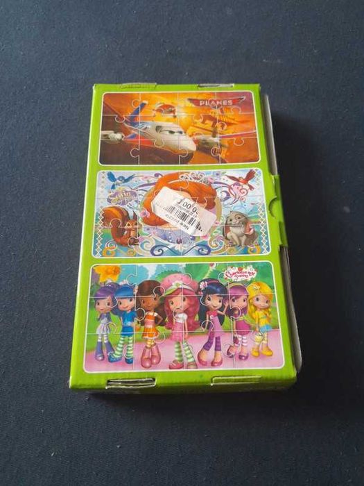 Puzzle 3 w 1 Zosia, truskawkowe ciastko i Planes - 3 x 12 elementów