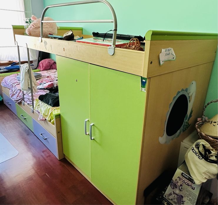 Beliche duplo com armario - Para desocupar